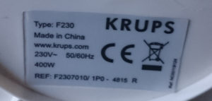 Krups Ovomat - Made in China